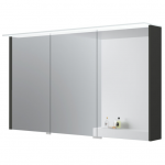 Kame Loft veidrodinė spintelė Antracito Pilka MC3DML/120-70/D13-LFT