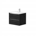 Kame City vonios spintelė 60 cm Juodas Ąžuolas BUC/6-3DR/1P1