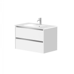 Kame City vonios spintelė 80 cm Balta Matinė BUC/8-3DR/D02P1