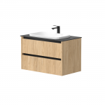 Kame City vonios spintelė 80 cm &Scaron;viesus Ąžuolas BUC/8-3DR/35P2