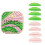 &bdquo;Zola Round Curl&ldquo; laminavimo voleliai rožinės ir žalios spalvos