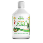 Swedish Nutra Super Kids Multivitamin, skysti multivitaminai vaikams ir paaugliams, 500 ml.
