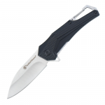 Smith&Wesson sulenkiamas peilis Oasis Carabiner - Drop Point Juodas 1208418