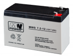 MWpower &scaron;vino rūg&scaron;tinis 12V 7.2Ah F1(187) AGM akumuliatorius