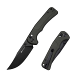 Sencut Slybolt peilis Dark Green Canvas Micarta, Black 9Cr18MoV (S25001A-1