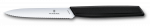 Victorinox Swiss Modern Black virtuvinis peilis, 10 cm, dantytas ir a&scaron;trus galiukas 6.9003.10W