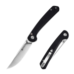 Sencut Skelfin sulenkiamas peilis Black G10, Satin 9Cr18MoV (S25007-2)