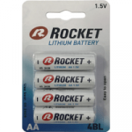 AA ličio baterijos Rocket Lithium, 4 vnt.