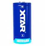 XTAR CR123A baterija 1400mAh, neįkraunama