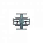 Gembird | Wall mount | WM-80STR-01 | Tilt, swivel, rotate | 40-80 " | Maximum weight (capacity) 50 kg | Black
