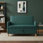 Sofa su saugojimo vieta Tamsiai žalia 122 x 78 x 87 cm