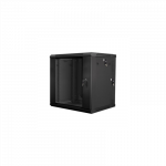 Lanberg | Rack cabinet 19" double-section wall-mount 12U/600x600 (flat pack) | WF02-6612-10B | Black