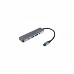 Fixed | 5-port USB-C HUB Mini for laptops and tablets | FIXHU-MN-GR | Gray