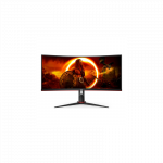 AOC | Gaming Monitor | CU34G2XP/BK | 34 " | VA | 21:9 | 180 Hz | 1 ms | 3440 x 1440 pixels | HDMI ports quantity 2 | Black