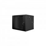 Lanberg | Rack cabinet 19" double-section wall-mount 9U/600x600 (flat pack) | WF02-6609-10B | Black