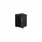 Lanberg | Rack cabinet 19" free-standing 15U/600x600 (flat pack) with glass door, LCD | FF01-6615-12BL | Black