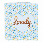 Žiedinis segtuvas Moos Lovely Mėlyna A4 27 x 33 x 6 cm