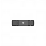 Silicon Power Portable External SSD | DS72 | 250 GB | USB Type-A and USB Type-C 3.2 Gen 2 | Black