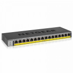 Komutatorius Netgear GS116LP-100EUS Juoda RJ-45 x 16