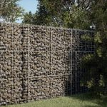 Gabiono krep&scaron;ys su dangčiu, 100x50x150cm, galvanizuota geležis