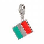 Moteri&scaron;ki amuletai Ti Sento 8304IT Raudona Žalia Sidabras (1 cm)