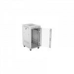 Lanberg | Rack cabinet 19" free-standing 22U/600x800 (flat pack) with glass door | FF01-6822-12SL | Grey