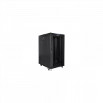 Lanberg | Rack cabinet 19" free-standing 22U/800x1000 (flat pack) with glass door | FF01-8022-12BL | Black