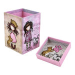 Pie&scaron;tukų dėklas Gorjuss Ruby wild Spalvotas Kartonas (8,2 x 11,2 x 8,2 cm)