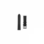 Fixed | Leather Strap with Quick Release 22mm for Smartwatch | Black