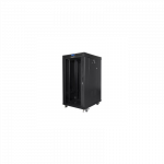Lanberg | Rack cabinet 19" free-standing 22U/800x800 (flat pack) with glass door, LCD | FF01-8822-12BL | Black