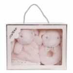 Doudou pliu&scaron;inis žaislas    Rožinė Triu&scaron;is Čiulptukas 30 x 30 cm
