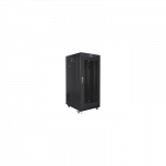 Lanberg | Rack cabinet 19" free-standing 22U/800x800 (flat pack) with glass door, LCD | FF01-8822-23BL | Black