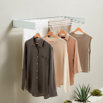 Sulankstomas, i&scaron;traukiamas, įtraukiamas sieninis skalbinių džiovintuvas Dryva 100 InnovaGoods