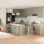 Varteliai &scaron;unims su durimis, 10 segmentų, 800cm, tuopos mediena