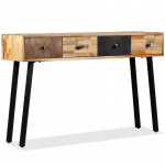 Konsolinis staliukas, kietas perdirbtas tikmedis, 120x30x76cm