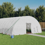 &Scaron;iltnamis su plieno rėmu, baltos spalvos, 20x6x2,85m, 120m&sup2;