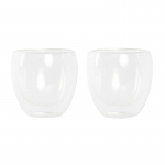 Stiklinių rinkinys DKD Home Decor Skaidrus Stiklas Borosilikatinis stiklas 250 ml