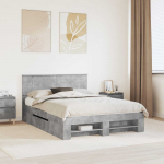 Lovos rėmas Betono pilka 150 x 200 cm Apdirbta mediena