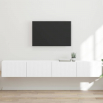 TV sieninė spintelė 2 pcs Balta 98 x 31 x 29,5 cm
