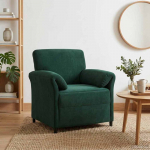 1 vietos sofa Tamsiai žalia 88 x 83 x 95 cm Aksomas