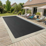 Solonginė baseino uždanga sunkios kokybės 1000 x 600 cm 200 &mu;m
