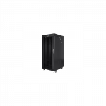 Lanberg | Rack cabinet 19" free-standing 27U/600x800 (flat pack) with glass door, LCD | FF01-6827-12BL | Black