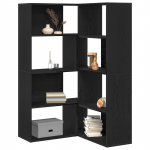 Spinta 2 pcs Juodas ąžuolas 85 x 85 x 140 cm Apdirbta mediena