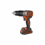BLACK & DECKER 18V Drill Driver with 2x2.0 Ah Batteries | BCD383D2XK-QW