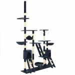 Draskyklė katėms su stovais i&scaron; sizalio, 230-250cm, mėlyna