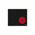 Bosch Hob | PKE61RBA2E | Electric | Number of burners/cooking zones 4 | Touch | Timer | Black