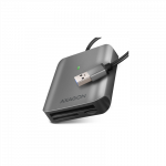 AXAGON Aluminum high-speed USB-A 3.2 Gen 1 memory card reader, 3 slots | CRE-S3