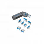 Logilink, USB port blocker (1x key and 8x locks), AU0045 | Logilink