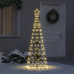 LED Kalėdų medis su 390 LED s stovu &Scaron;ilta balta 250 cm Geležis