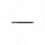 Lanberg Power Distribution unit (PDU) 19" 1U 16A 2m 7X Schuko oulets | PDU-07F-0200-BK